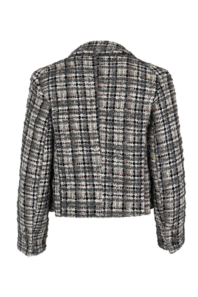 
                  
                    Cece Tweed Cropped Blazer
                  
                